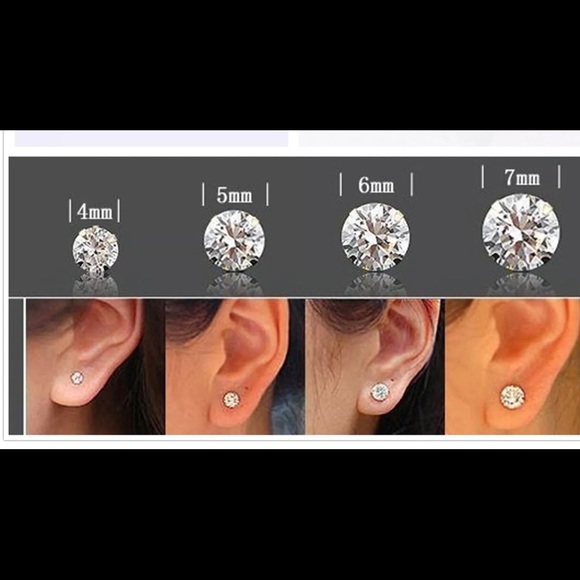 💎 1.25Ct Cubic zirconia 14k Solid White Gold - Picture 3 of 4